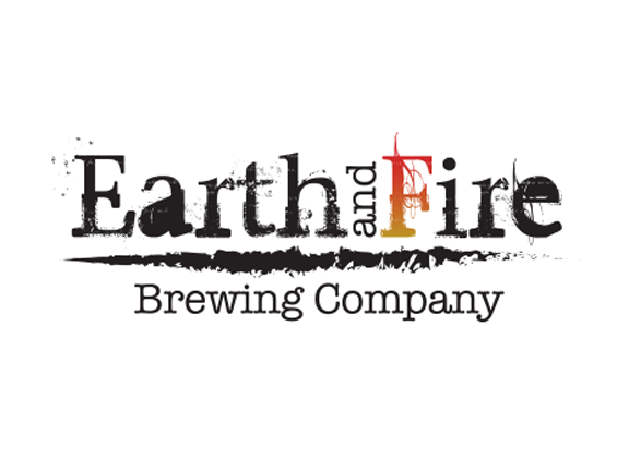 A logo of earth and fire brewing company